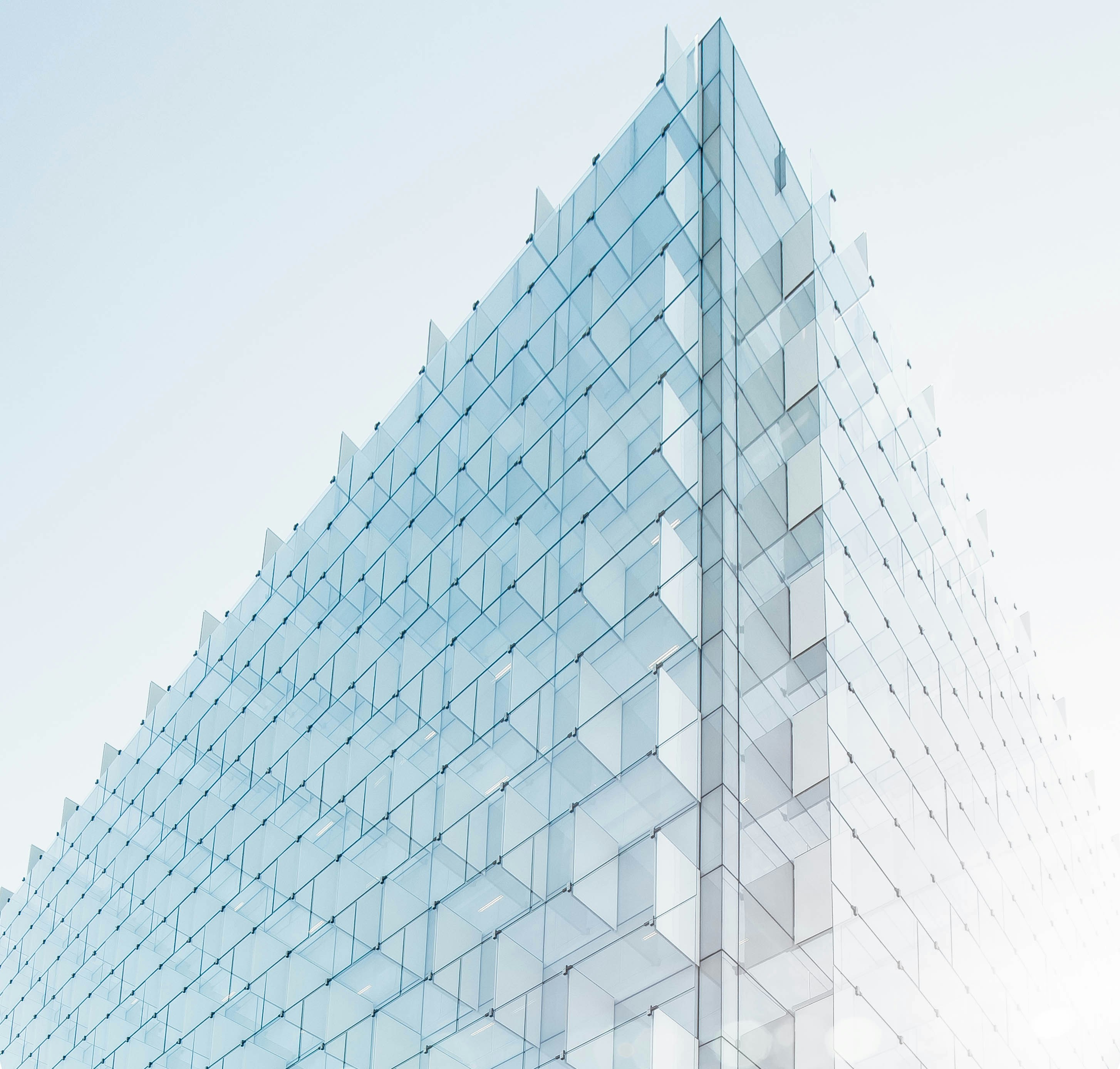 Modern architectural glass building